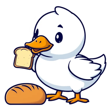 duck serving fresh gluten bread sticker