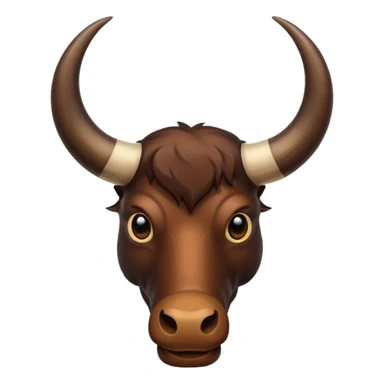 Buffalo horns. No face. sticker