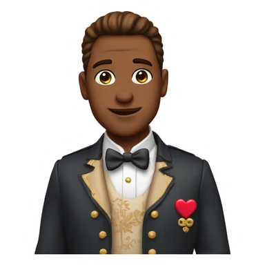 Príncipe con corazón rosado  sticker