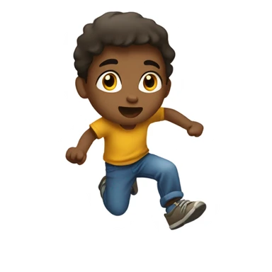 Kid kicking rocks sticker