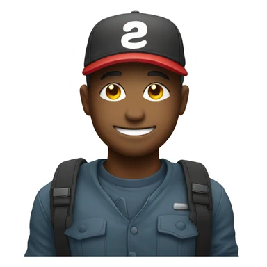 Smiley With A Cap sticker