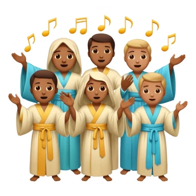 choir singing sticker