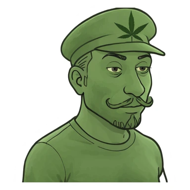 marijuana man  sticker