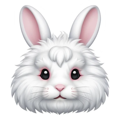 make a white bunny with a Anonymous mask on sticker