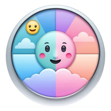 Mood tracker app sticker