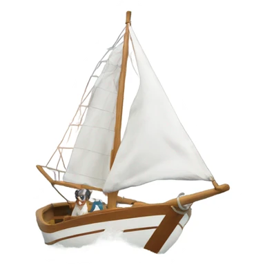 American Brittany sailing sticker