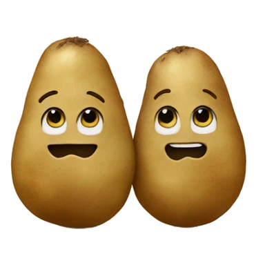 two potato marrying each other sticker