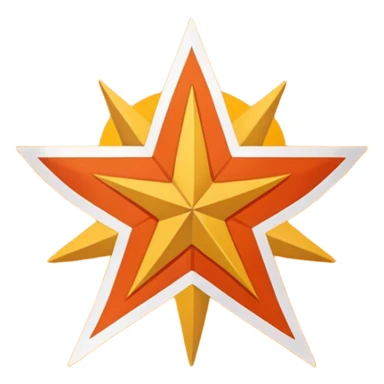 Native American Cherokee flag orange sticker