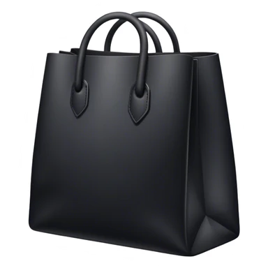 black goodiebag without a face sticker