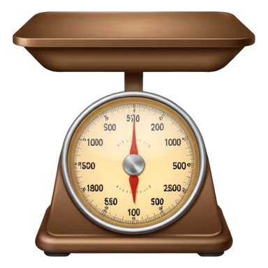Make a weighing scale emoji in color brown sticker