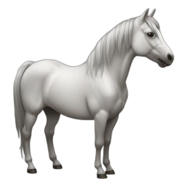 Cheval qui mange sticker