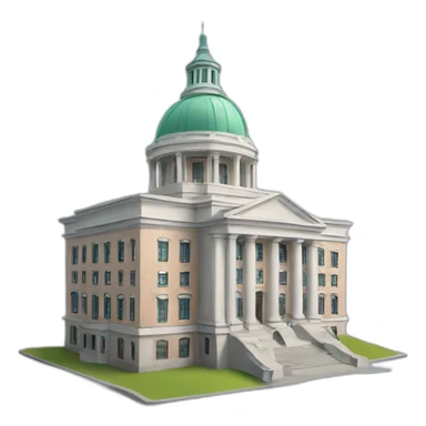 city hall building sticker