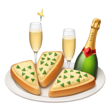 garlic bread party sticker