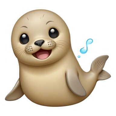 Cinematic Cute Yawning Seal Portrait Emoji, Head tilted slightly with a dramatic, wide-open yawn, showcasing a lustrous, sleek body and half-closed, drowsy eyes exuding cozy contentment, Simplified yet irresistibly adorable features, highly detailed, glowing with a soft, cozy oceanic glow, high shine, relaxed yet expressive, stylized with a dash of whimsical marine charm, soft glowing outline, capturing the essence of a drowsy yet affectionate seal that seems ready to drift out of the screen for a nap! sticker