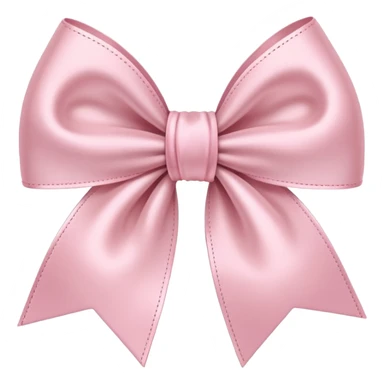 Pale pink ribbon bow sticker