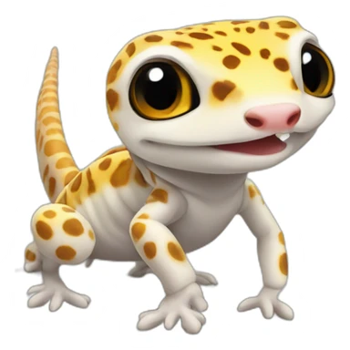 Leopard Gecko robotic sticker