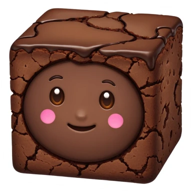 Brownie emoji sticker