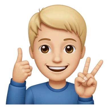 smiling emoji with middle finger sticker
