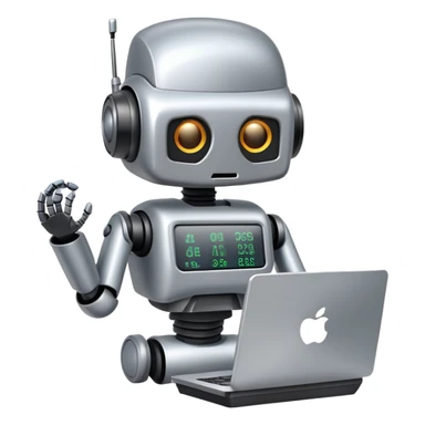 AIOps robot monitoring computer systems sticker