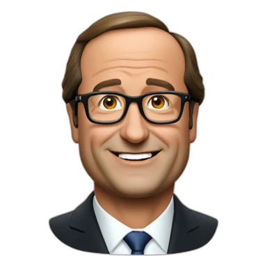 François Hollande president sticker