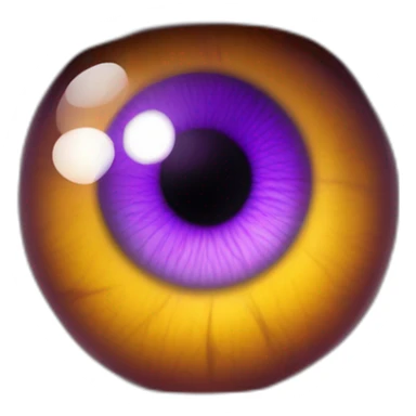majestic godly violet iris eyeball serious intense symmetrical knowledgable sticker