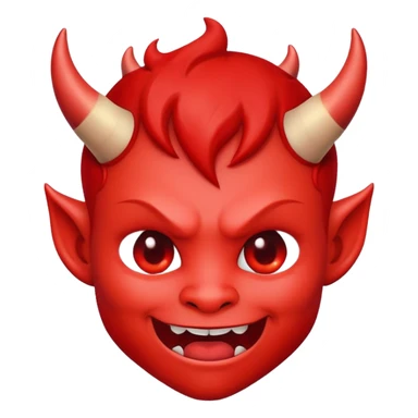 cute red devil sticker