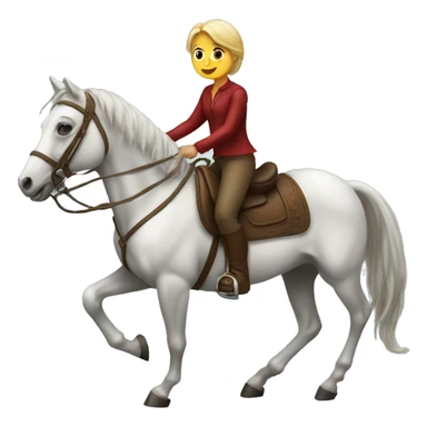 Me riding a horse.  sticker