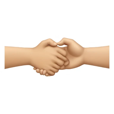 two russian hands greeting each other  sticker