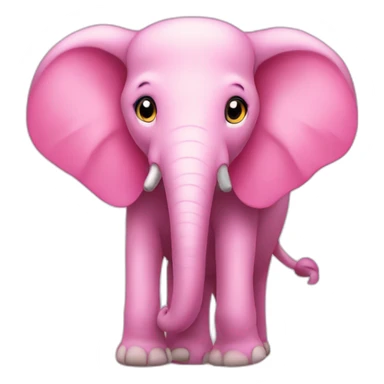 Elefante rosa sticker