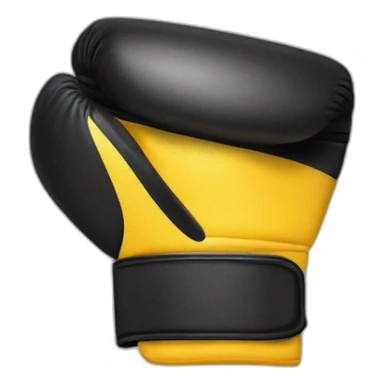 Emoji amarillo enfadada con guantes de boxeo sticker