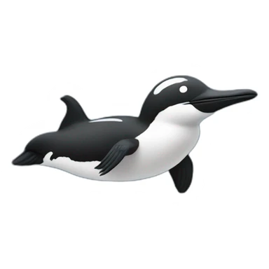 a minnesota loon floating in space sticker