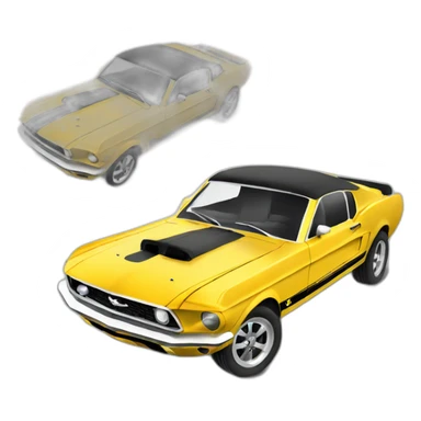 mustang car sticker