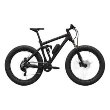 All black mountain bike sticker