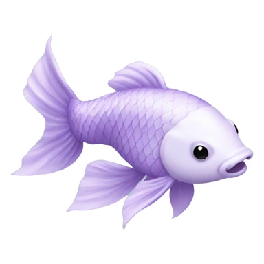 Pastel purple koi sticker