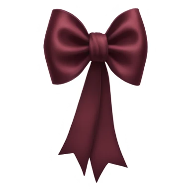dark red silk bow sticker