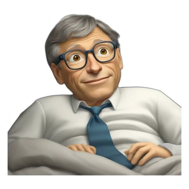 Bill gates entrain de dormir sticker