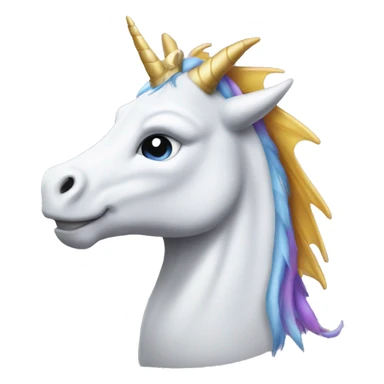 Dragon unicorn sticker