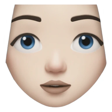 Billie eilish chanteuse cheveux bleus yeux bleus sticker