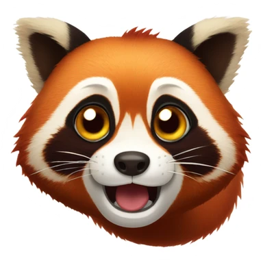 Shocked Red panda  sticker