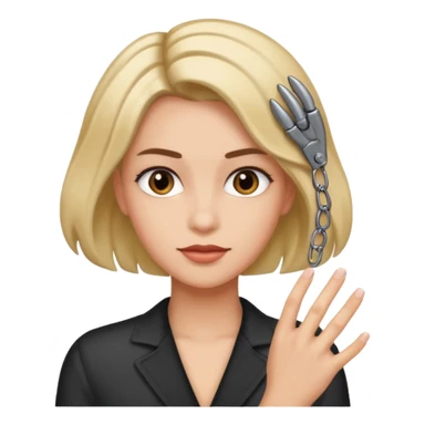 Clip claw for hair  sticker