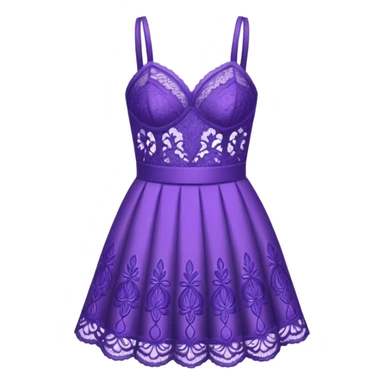 Purple Lace Clothing sticker