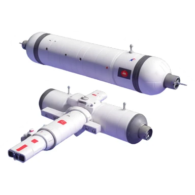 Tiangong orbital station floating in space sticker