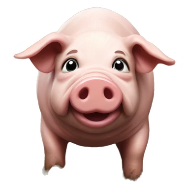 Pig in mud sticker