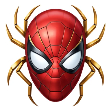 Iron spider man face sticker