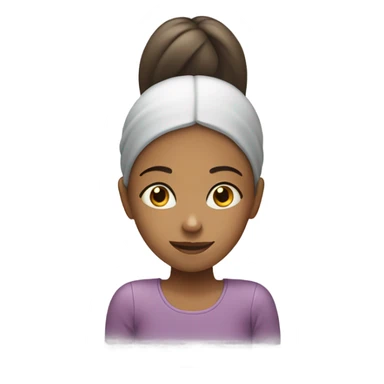 Girl with a really long face and a plate sticker