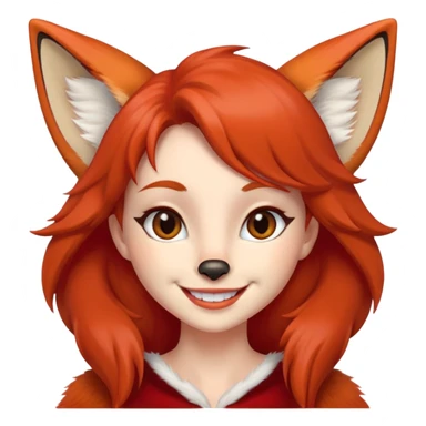Fox girl sticker