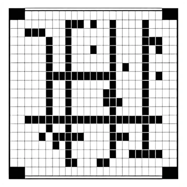 part of a newspaper crossword sticker