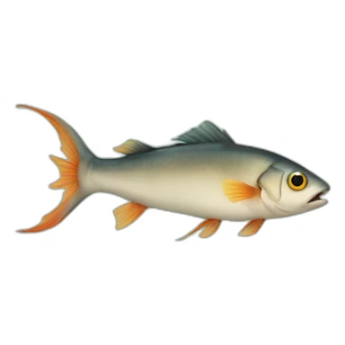 Fish with legs sticker