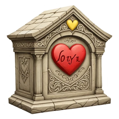 a tomb that says in Romanian I love you infinitely sticker