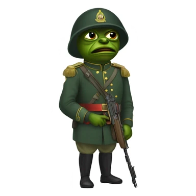 pepe russina soldier sticker